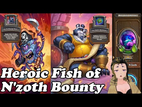 Heroic Fish of Nzoth Bounty Guide To Unlock Cho and Patches Equipments! Hearthstone Mercenaries