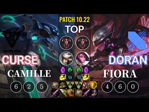 OMG Curse Camille vs DRX Doran Fiora Top - KR Patch 10.22