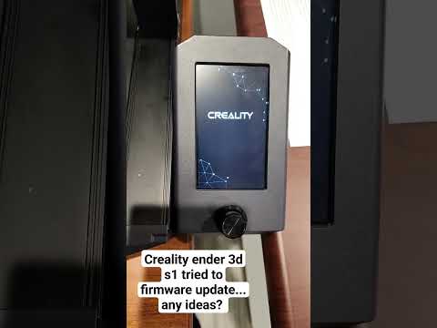 creality ender 3d s1 firmware update issues #creality3d #crealityender3 #ender