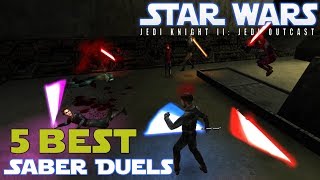 Top 5 Lightsaber Duels In Star Wars Jedi Knight II ! 💪