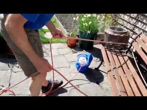 Practising Mountain Leader rope skills at home 4: using a direct belay