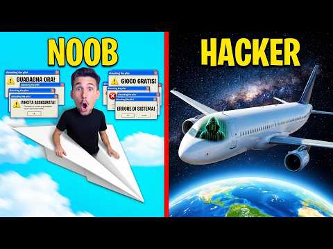EVOLVO l' AEREO di CARTA NOOB per DIVENTARE L' AEREO di LINEA GIGANTE HACKER!!