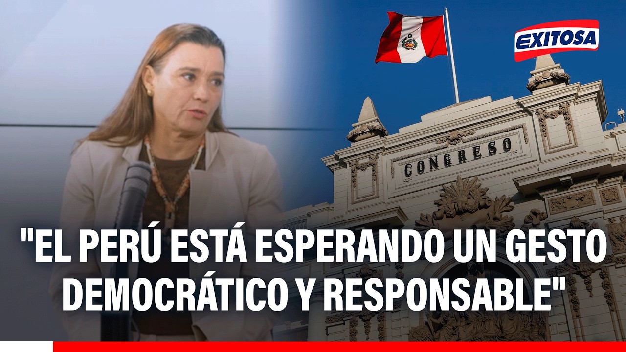 🔴🔵 Karla Schaefer: "El Perú está esperando un gesto democrático y responsable"