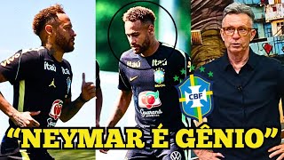 🚨 NETO FICOU MALUCO COM A VOLTA DE NEYMAR AOS TREINOS DA SELEÇÃO!