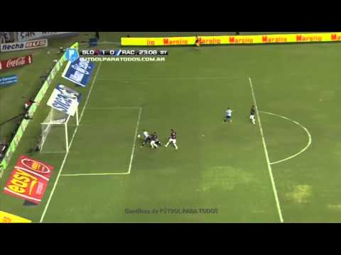 Atajada de Torrico. San Lorenzo 1 - Racing 0. Fecha 2. Torneo Final 2014. Fútbol Para Todos