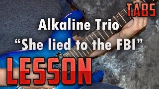 Alkaline Trio-She lied to the FBI-Guitar Lesson-Tutorial-Easy Power Chord Songs