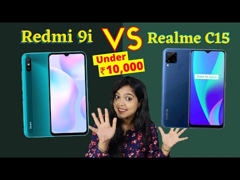 Redmi 9i VS Realme C15 : Full Comparison Overview| Helio G35 VS Helio G25 & more,Which One to Buy?