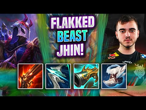 FLAKKED IS A BEAST WITH JHIN! - G2 Flakked Plays Jhin ADC vs Jinx! | Preseason 2022