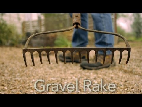 How to use a gravel rake