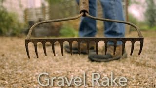 How to Use a Gravel Rake : Garden Tool Guides