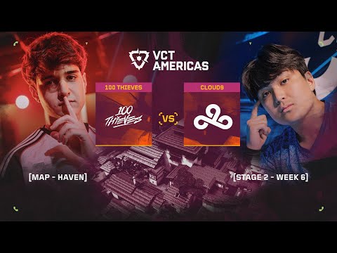 100 vs. C9 - VCT Americas Stage 2 - Playoffs D4 - Map 1