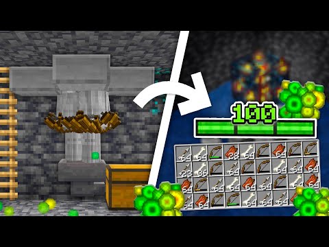 ✔️ XP, SKELETON and ZOMBIE FARM with EASY MOB SPAWNER - MINECRAFT TUTORIAL
