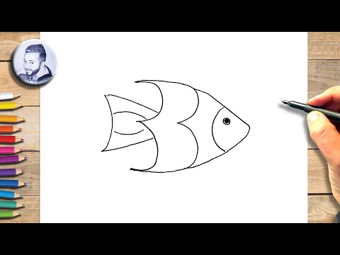 Comment dessiner un poisson avec le chiffre 3