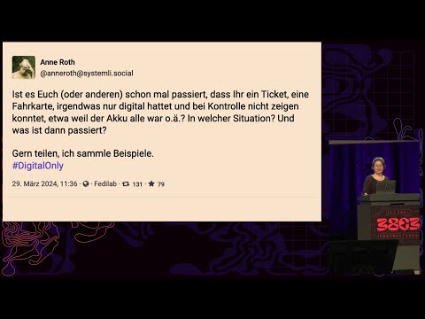 Video Thumbnail: 38C3 eng - Digitalisierung mit der Brechstange