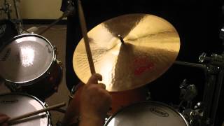 Video thumbnail for HD VIDEO 18" PAISTE 2002 Ride cymbal sound test demo review by SIC MIC