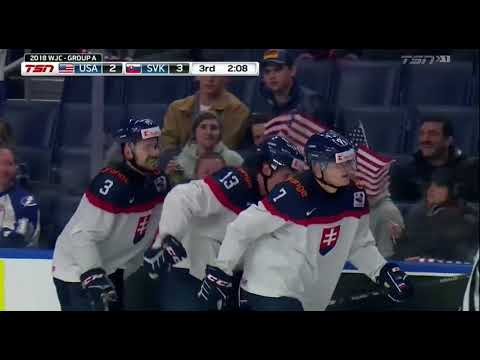 Bucek makes an incredible solo effort to give Slovakia a 3-2 lead over the United States