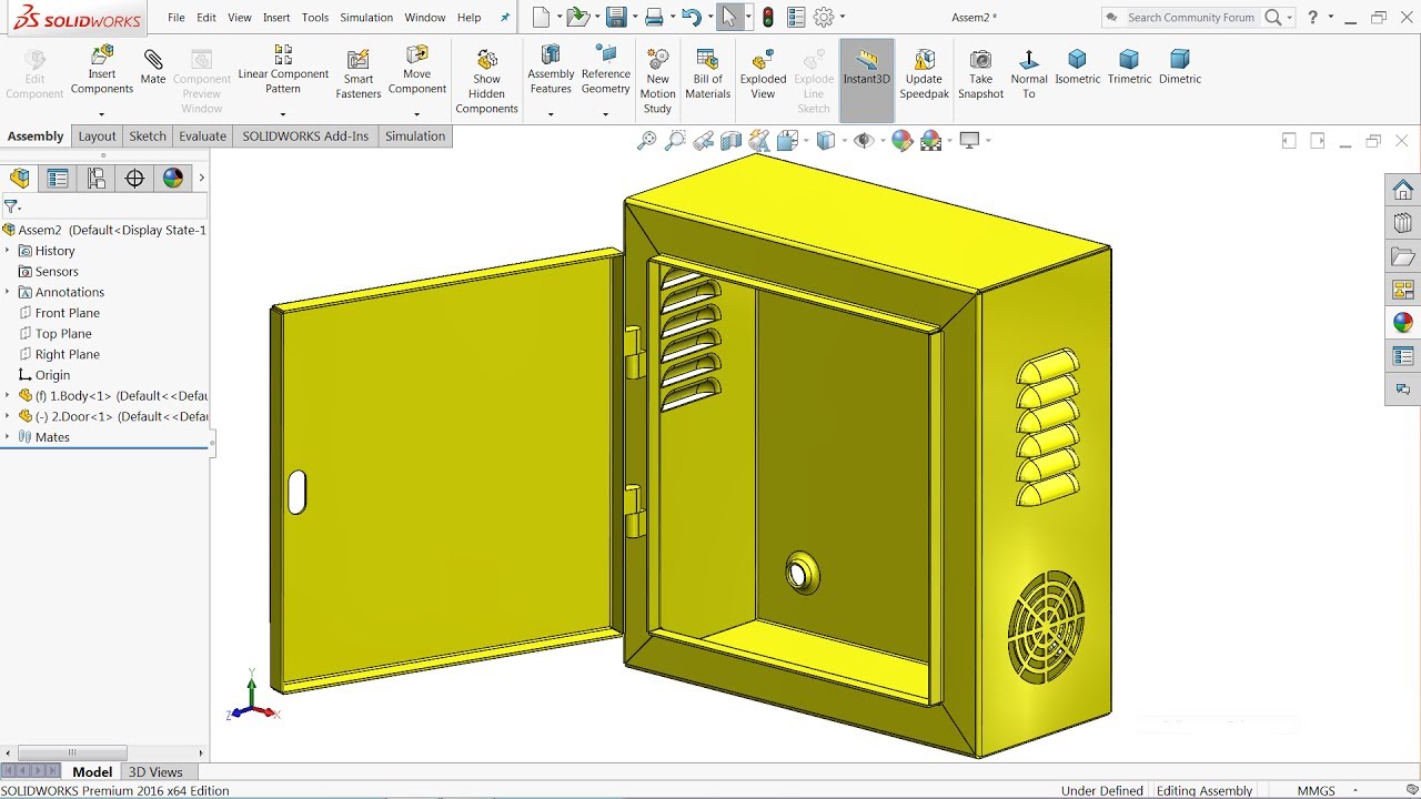 Solidworks sheet metal tutorial | Design of Electrical enclosure in Solidworks
