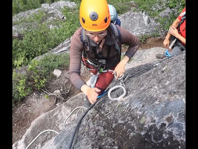 Les aventures d&rsquo;Élisabeth dans Charlevoix: la via ferrata