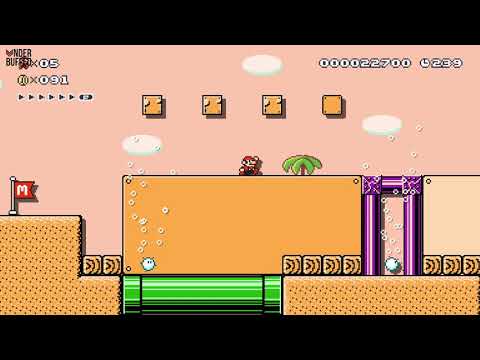 [Super Mario Maker 2] Job 14 - Twisting through the Desert Sands