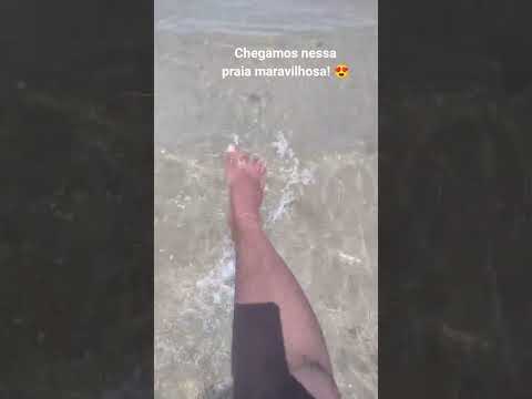 Chegamos na maravilhosa praia. Salinas da Margarida Bahia