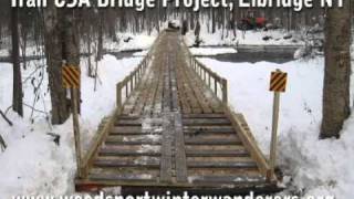 preview picture of video 'Snowmobile Bridge Build Time Lapse'