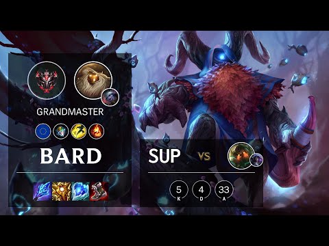 Bard Support vs Nautilus - EUW Grandmaster Patch 11.10