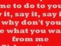 NE-YO-SAY IT lyrics