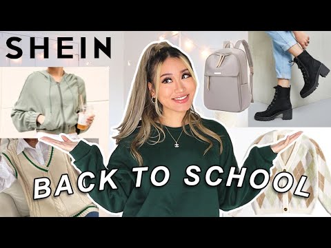 HUGE SHEIN BACK TO SCHOOL TRY-ON HAUL!! GIVEAWAY + discount code