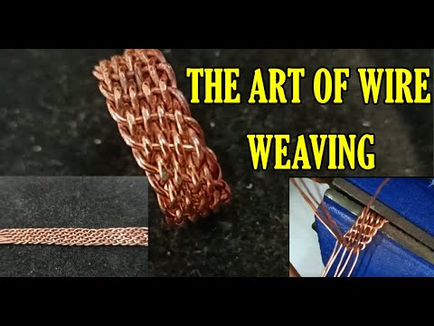 BASIC WIRE WEAVING TUTORIAL || WEAVED WIRE RING