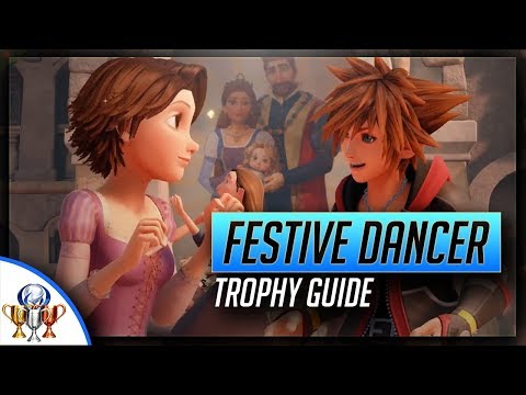 Kingdom Hearts 3 - Festive Dancer Trophy - How to Score over 70k Points in the Festival Dance