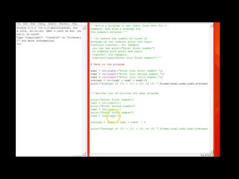 Python Simple Average Program
