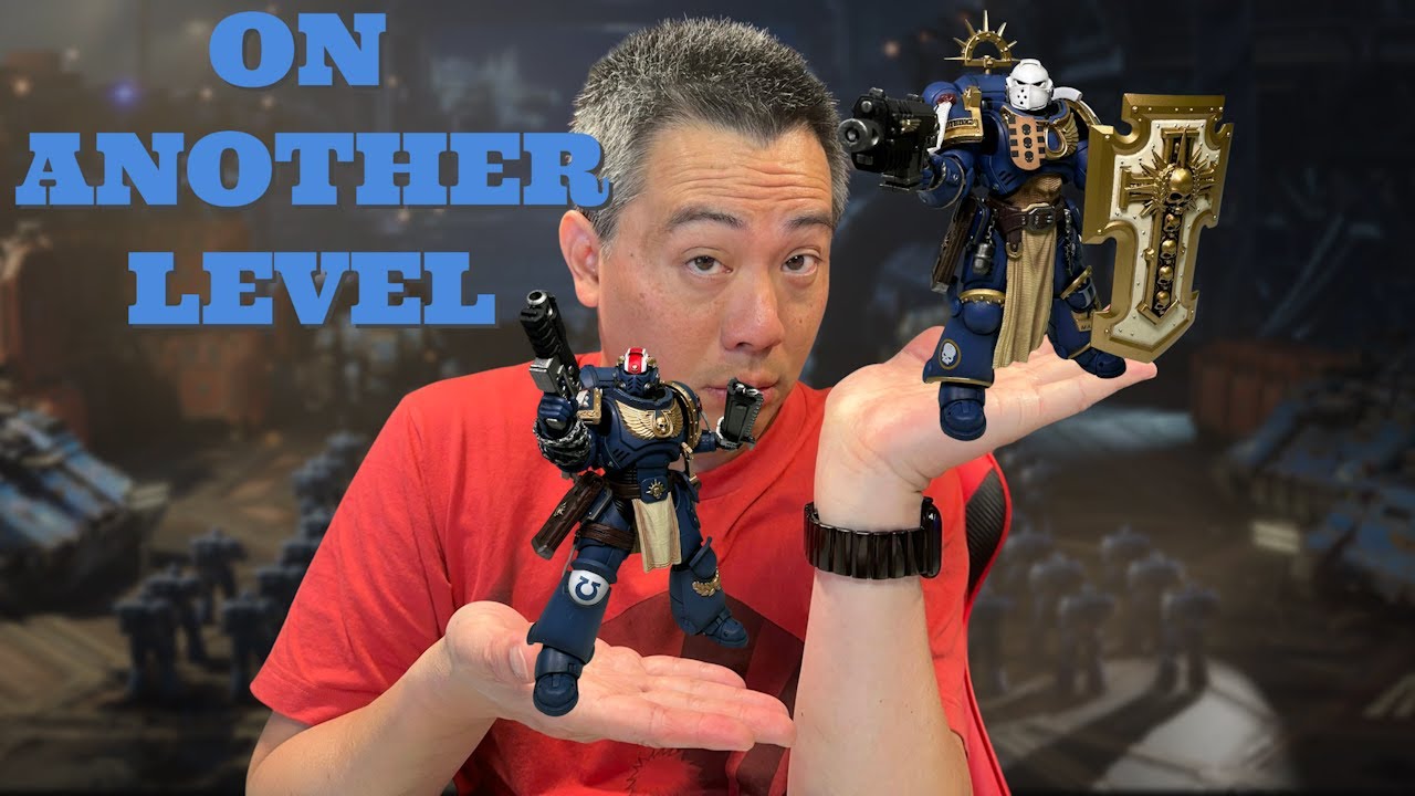 Review of JoyToy Warhammer 40K Secret Level Lieutenant Titus & Bladeguard Veteran Levantus