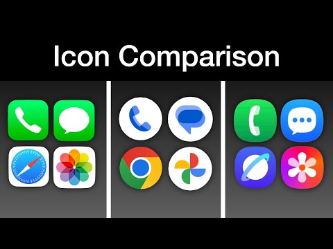 iOS 18 vs Android 15 (Pixel) vs One UI 7 Beta Icons!