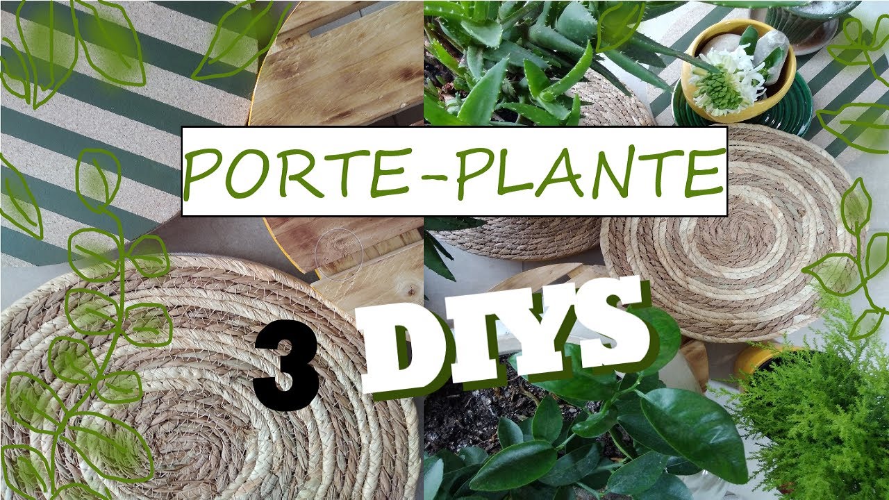 DIY SUPPORT- PORTE-PLANTE à roulettes Déco: 3 réalisations faciles avec des palettes