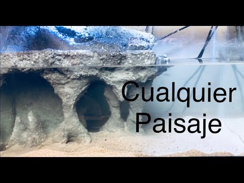 Como hacer fondos para pecera/acuario. Piedras, cuevas y mas!