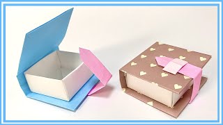 折り紙 箱 作り方⑲【ふた付き】折り紙 本 作り方④