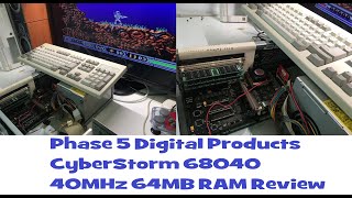 AMIGA 4000 Dcr Cyberstorm 68040 CPU Board test and review