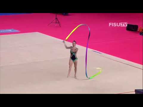 Sara Llana (ESP) ribbon AA Universiade Napoli 2019