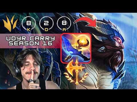 UDYR JUNGLE AP TANK GAME (SEASON 16 CARRY) | SOLOQ HIGH DIA