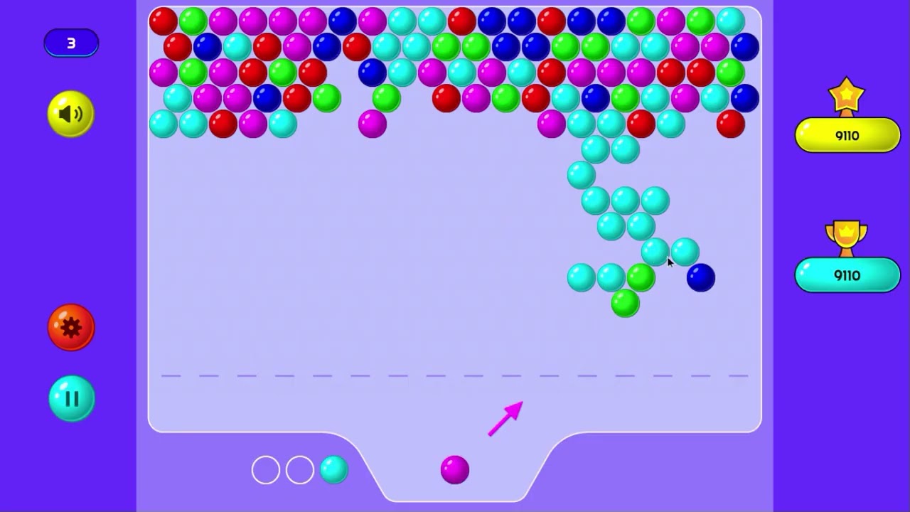 Bubble Shooter Remastered gameplay tutorial