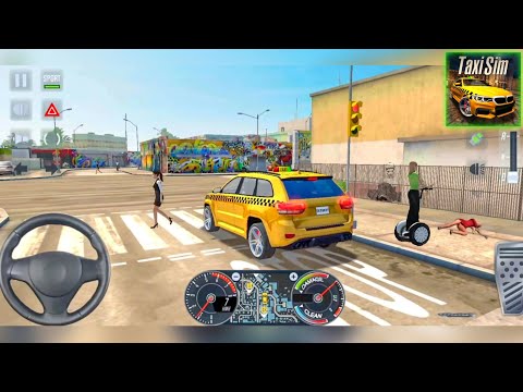 Taxi Simulator 2020 - Driving Jeep Compass as a Taxi - Car Games Android Gameplay