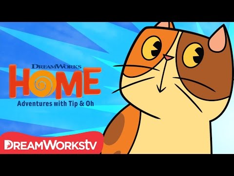 Thumbnail of the video: A Cat Named Pig | DreamWorks Home Adventures With Tip & Oh