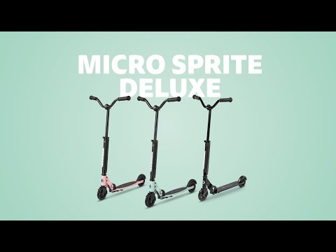 Самокат Micro серии Sprite Deluxe – Чёрный (до 100 kg, 2-х колесный) (SA0200)