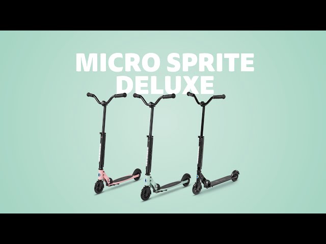Самокат MICRO серии Sprite Deluxe" – Чёрный"