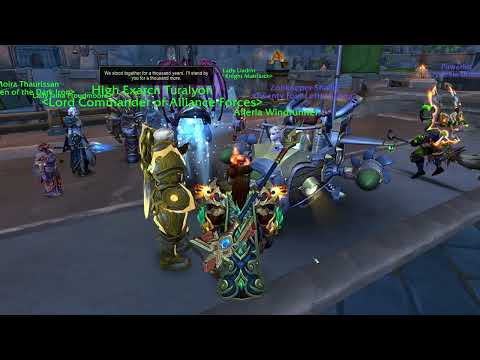 High Exarch Turalyon says: I've missed you, Alleria. And I'm not going anywhere.