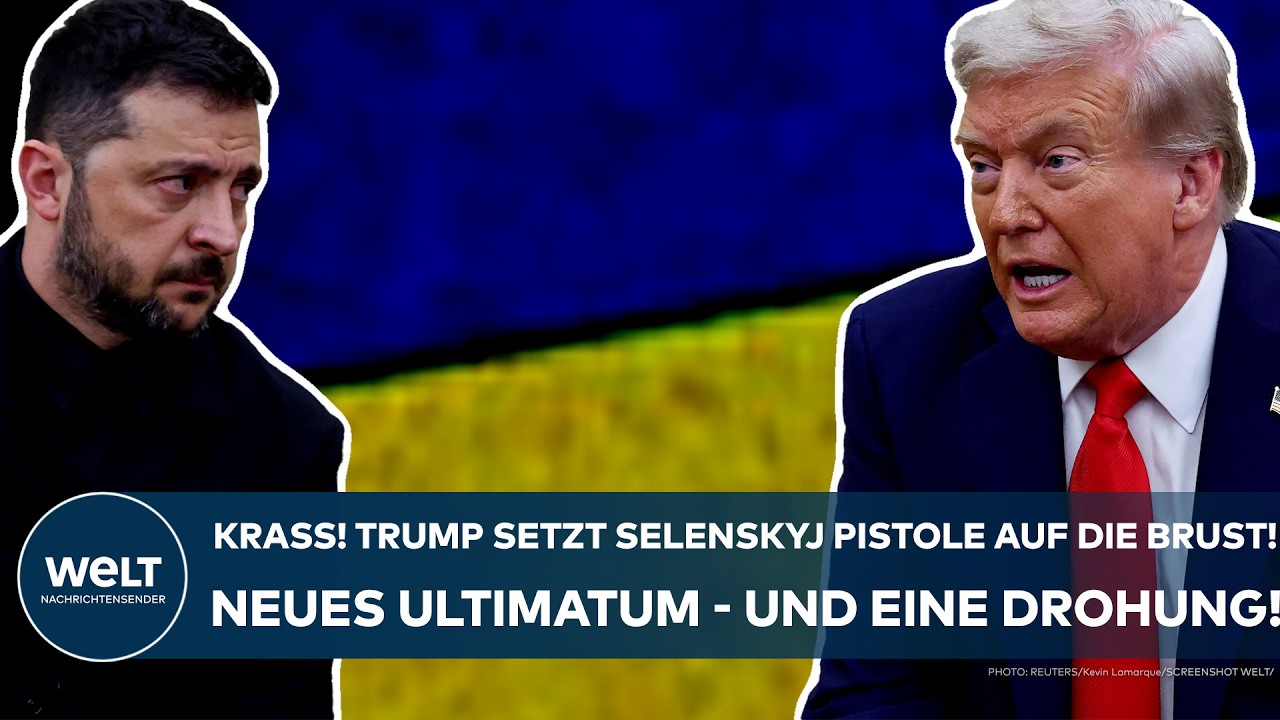 UKRAINE-KRIEG: Trump setzt Selenskyj die Pistole auf die Brust! Klares Ultimatum für US-Friedensplan