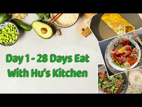 DAY 1 - Chinese Egg Wrap - Korean Rainbow Rice Bowl - Sticky Pork Belly