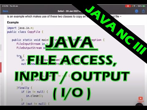 Java Programming Lectures File Access Inputoutput