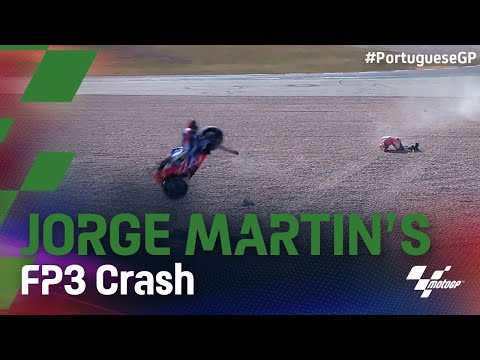 Jorge Martin's nasty FP3 crash | 2021 #PortugueseGP