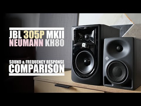 Neumann KH80 DSP  vs  JBL 305P MKII  ||  Sound & Frquency Response Comparison